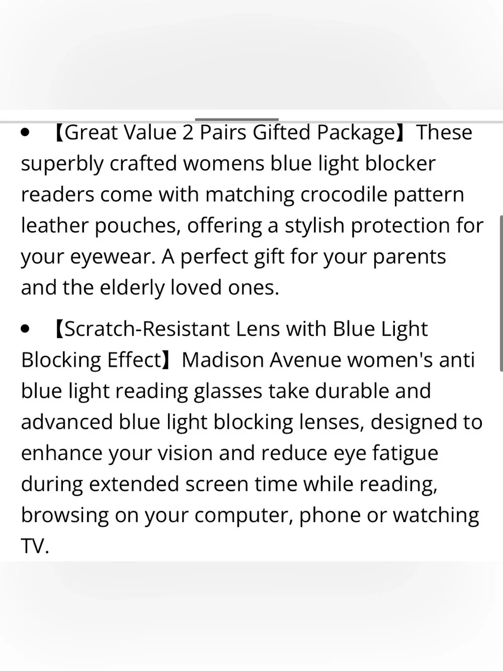 Women’s Blue-Light Blocking Glasses (2-Pack)